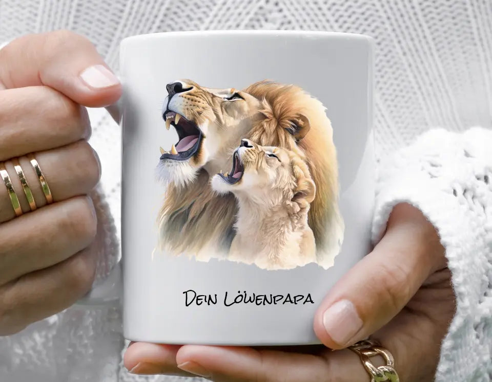 Tasse - "Löwenpapa"
