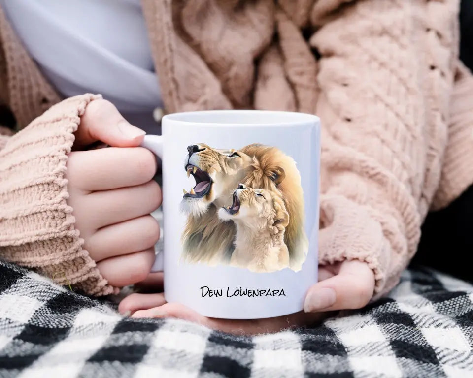 Tasse - "Löwenpapa"
