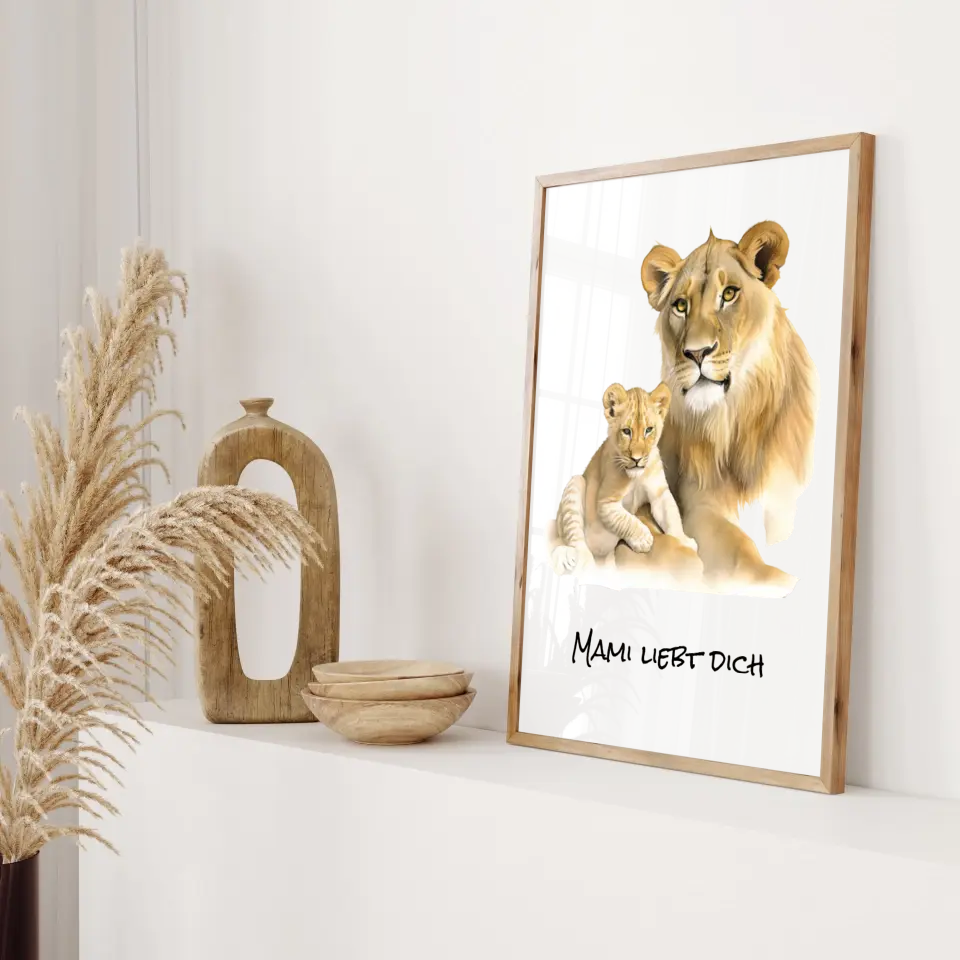 Poster - "Deine Löwenmama"