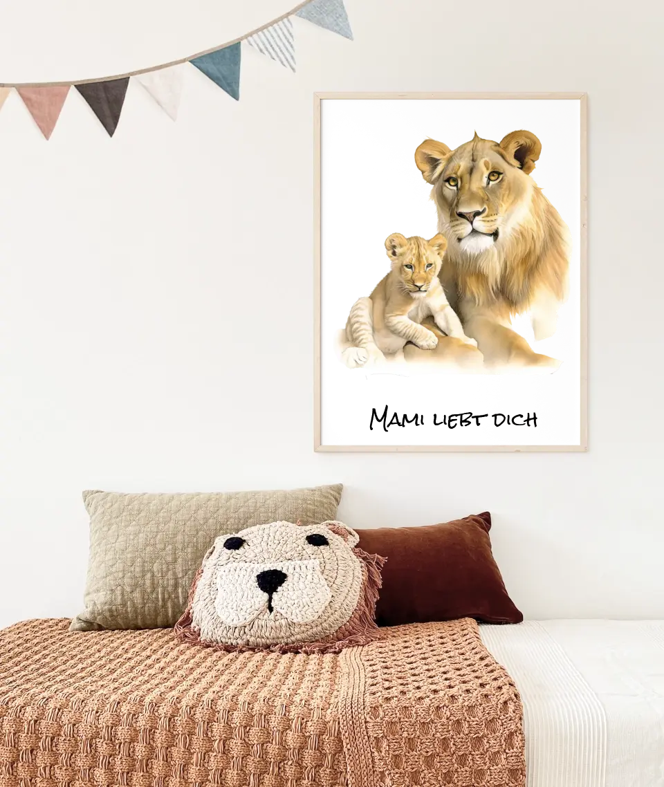 Poster - "Deine Löwenmama"