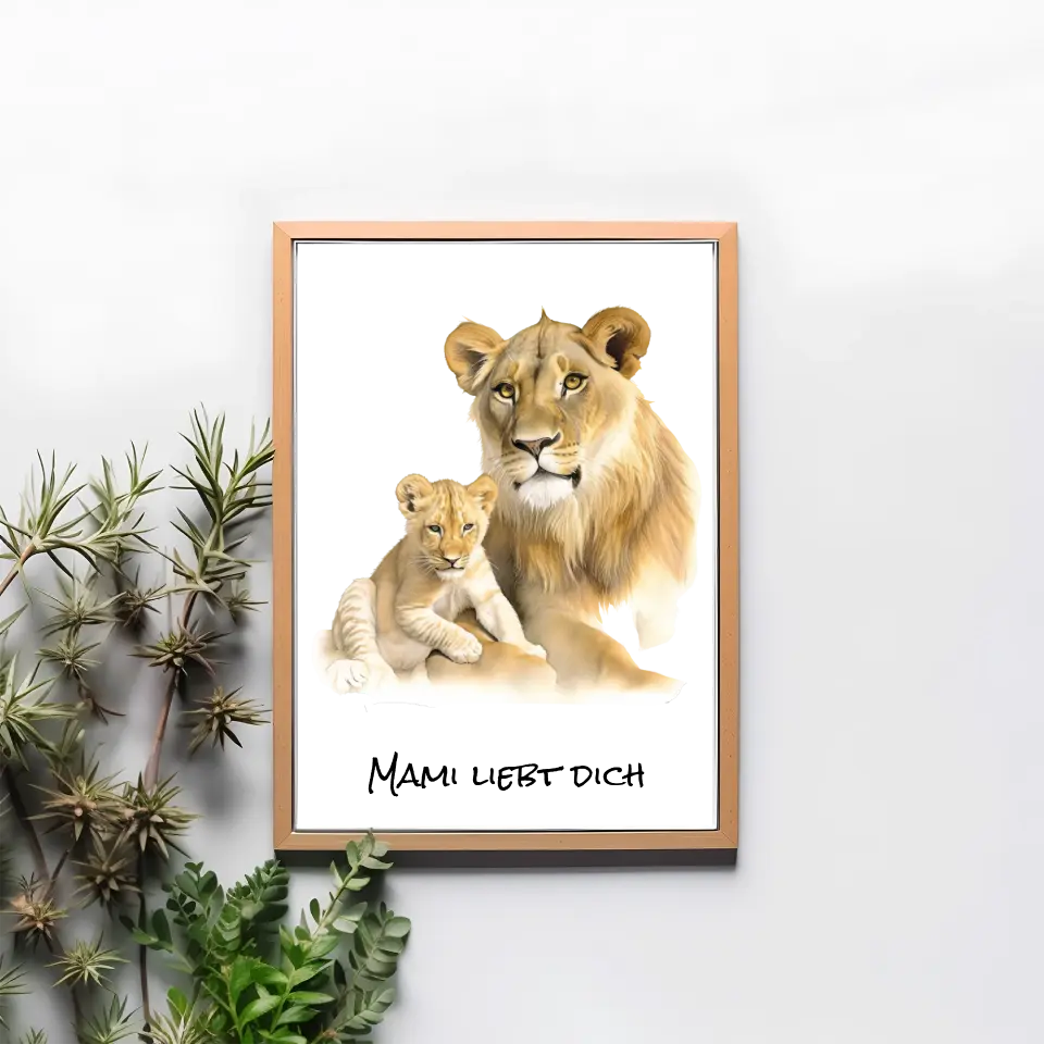 Poster - "Deine Löwenmama"