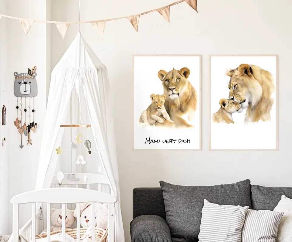 Poster - "Deine Löwenmama"