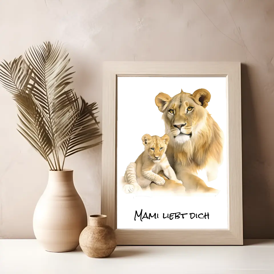 Poster - "Deine Löwenmama"