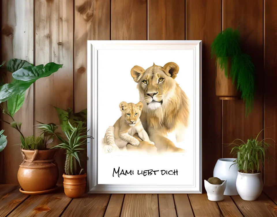Poster - "Deine Löwenmama"