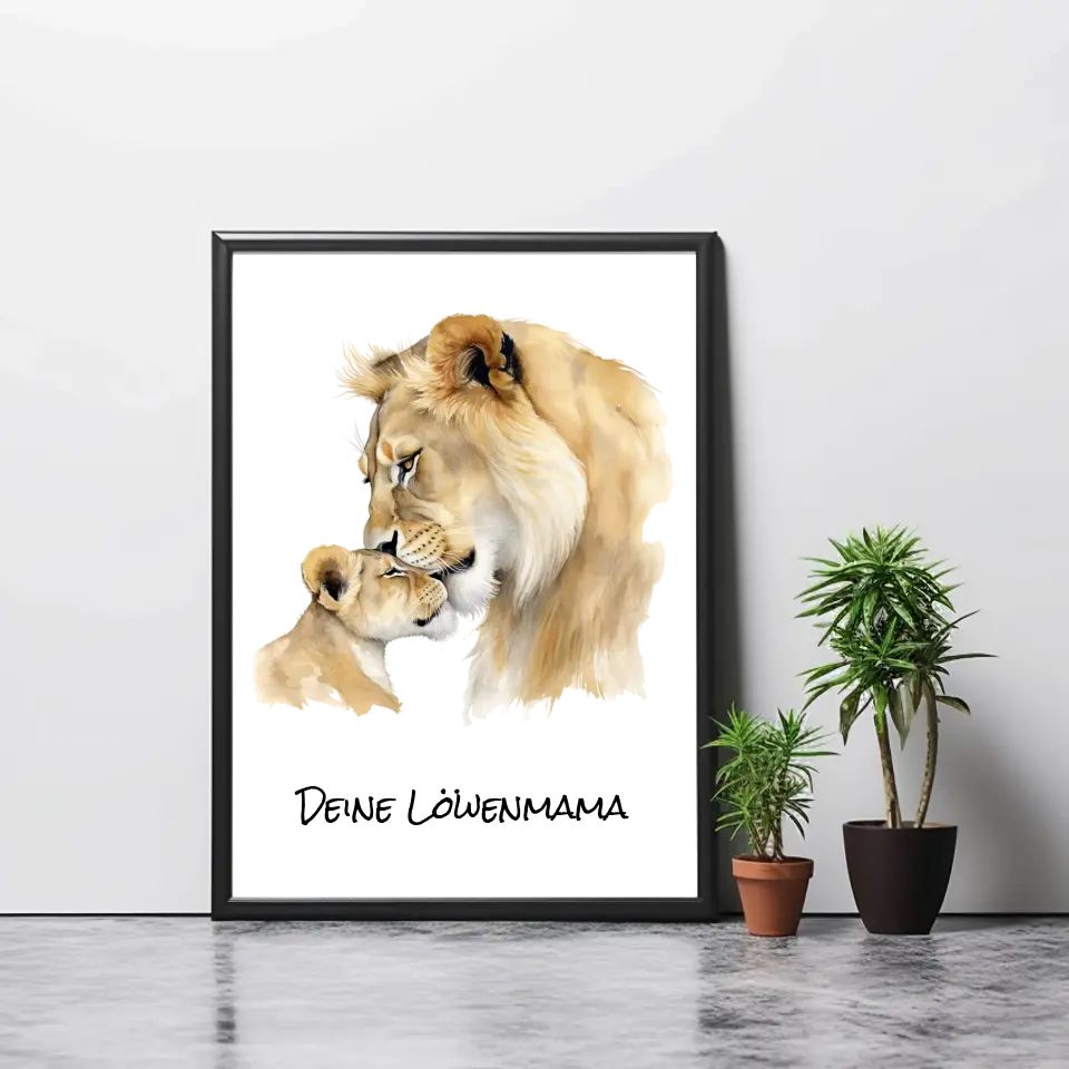 Poster - "Löwenmama"