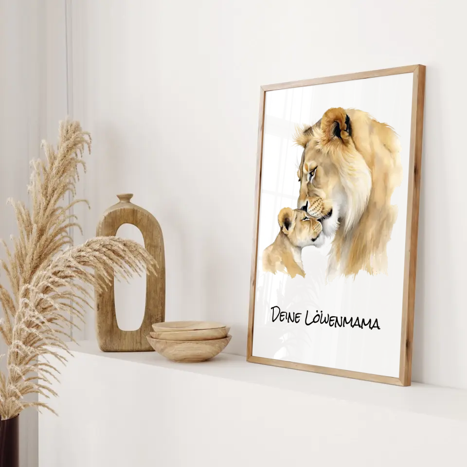Poster - "Löwenmama"