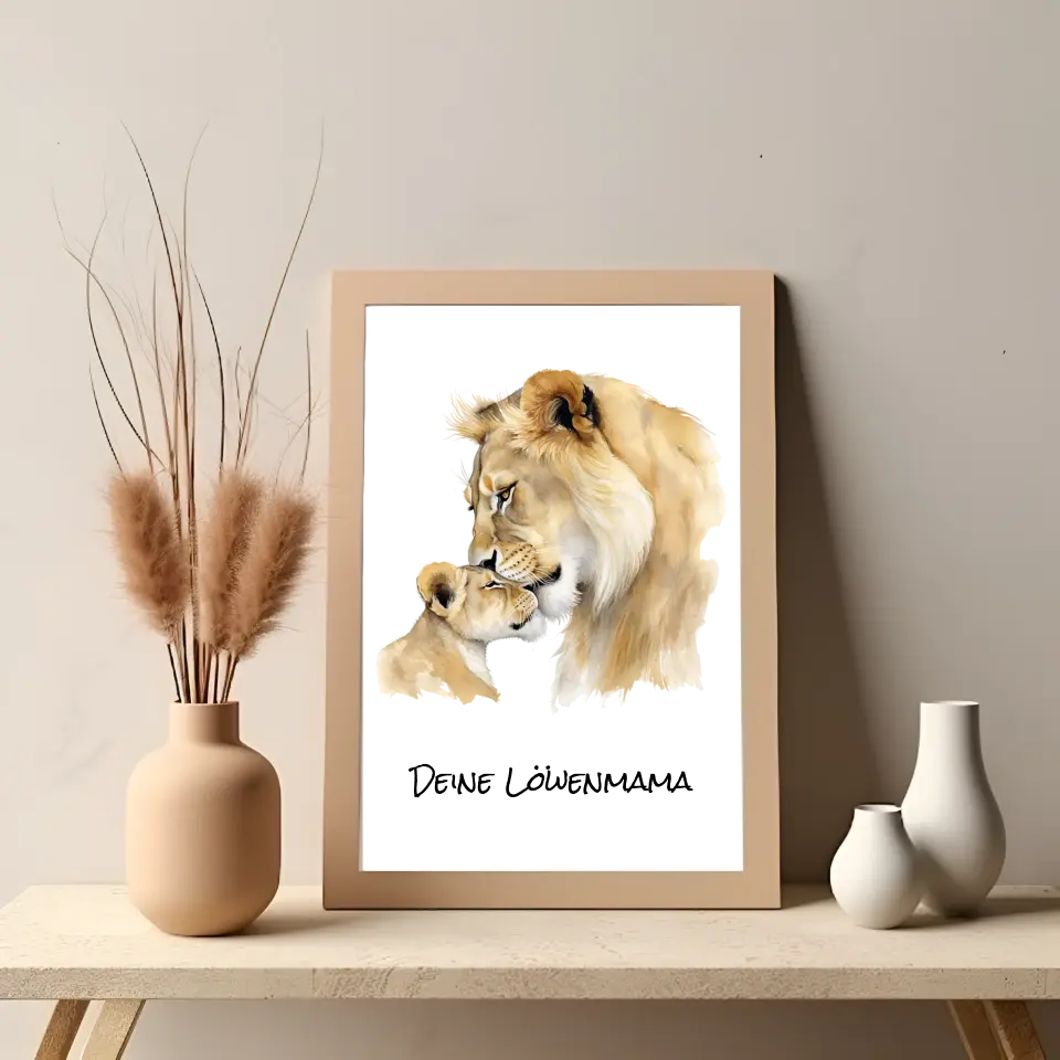 Poster - "Löwenmama"