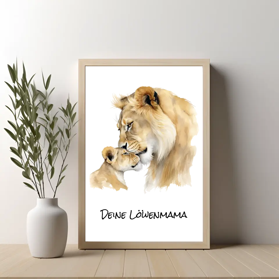 Poster - "Löwenmama"