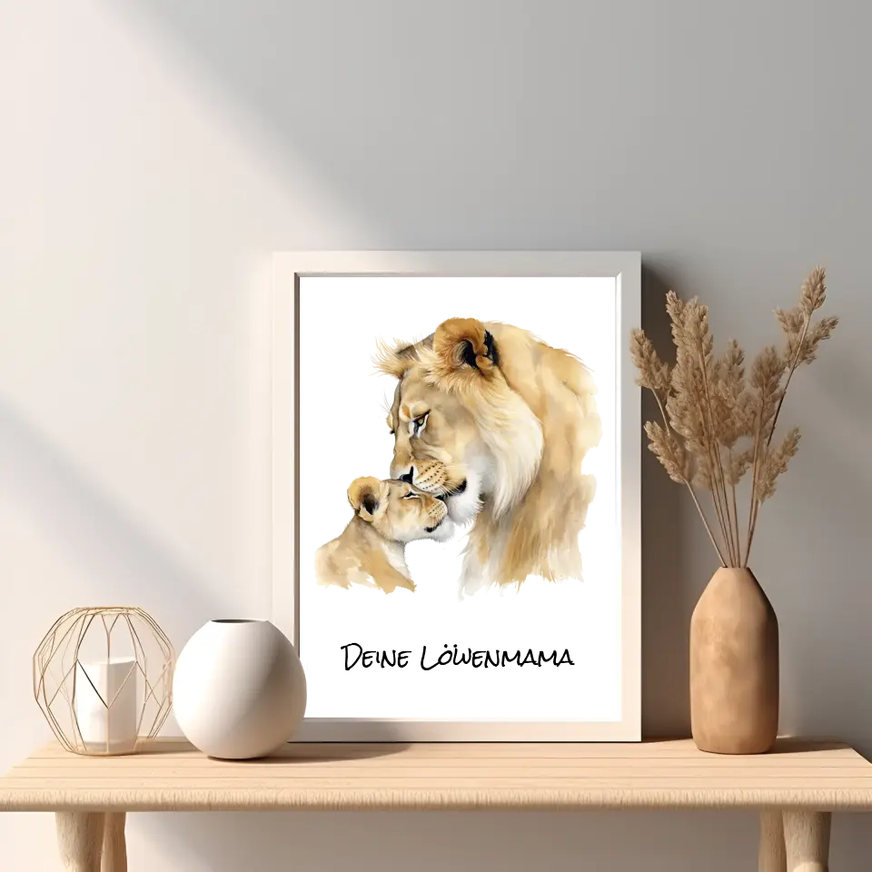 Poster - "Löwenmama"