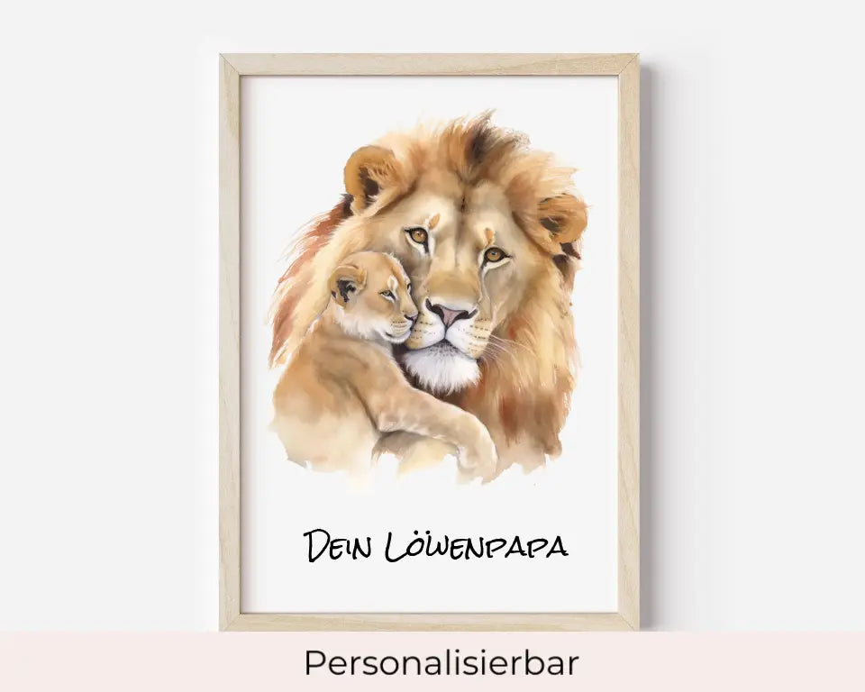 Poster - "Löwenpapa"