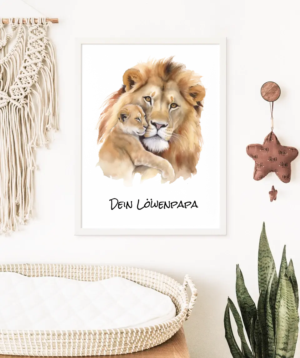 Poster - "Löwenpapa"