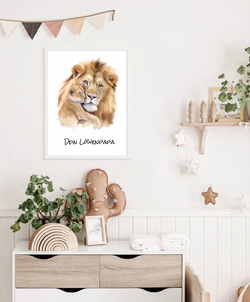 Poster - "Löwenpapa"