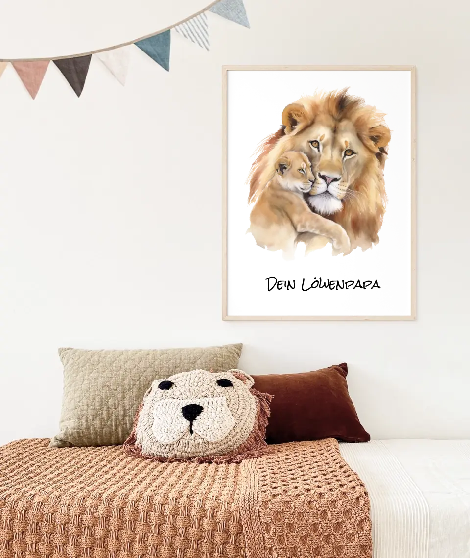 Poster - "Löwenpapa"
