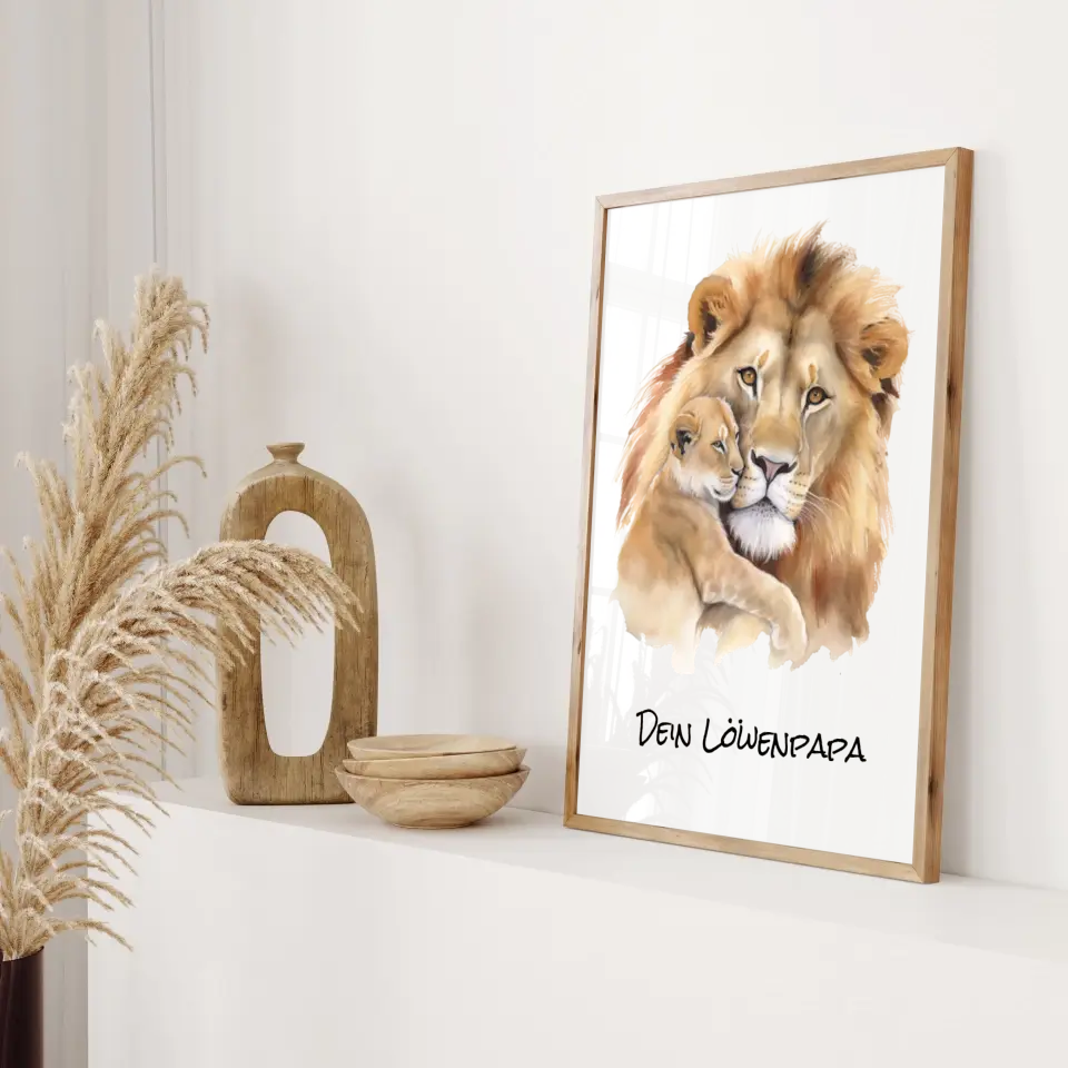 Poster - "Löwenpapa"