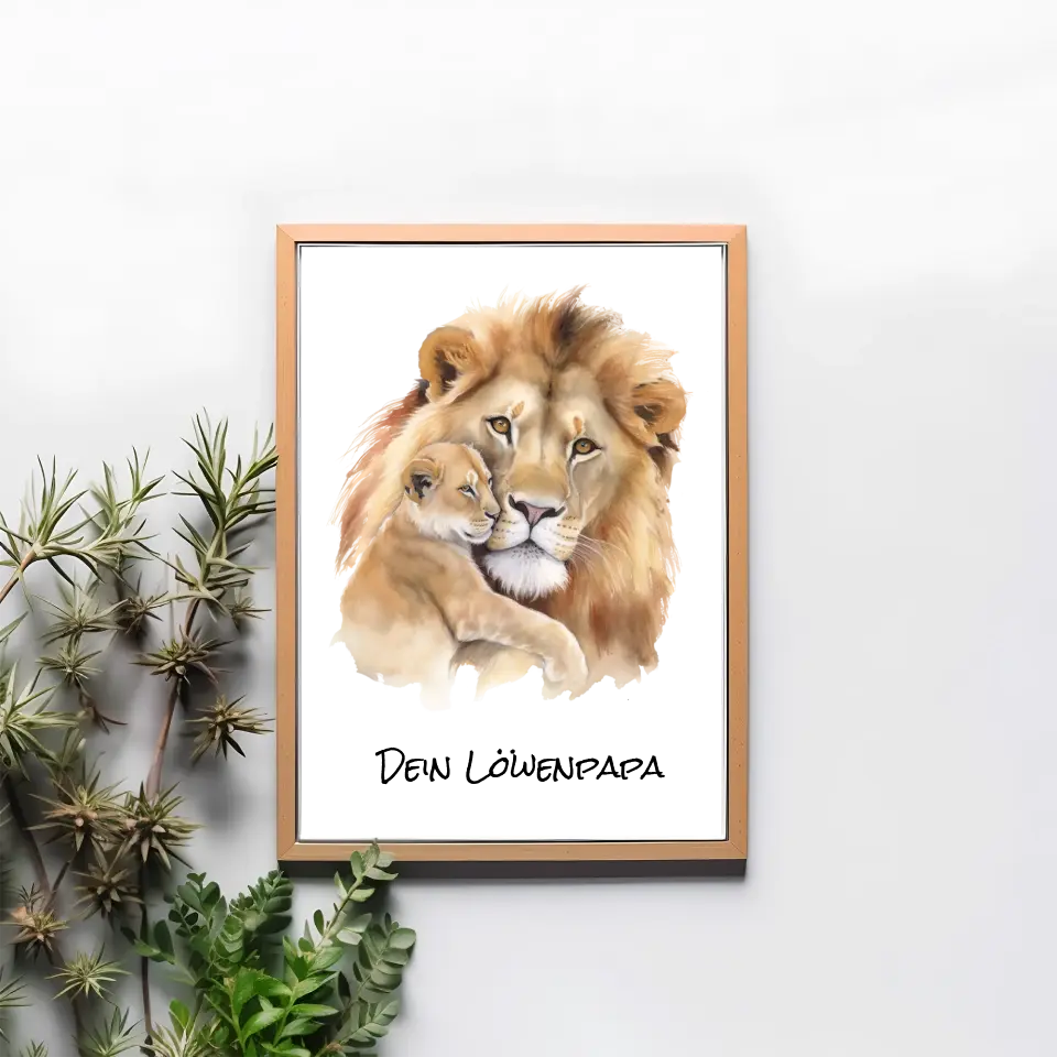 Poster - "Löwenpapa"