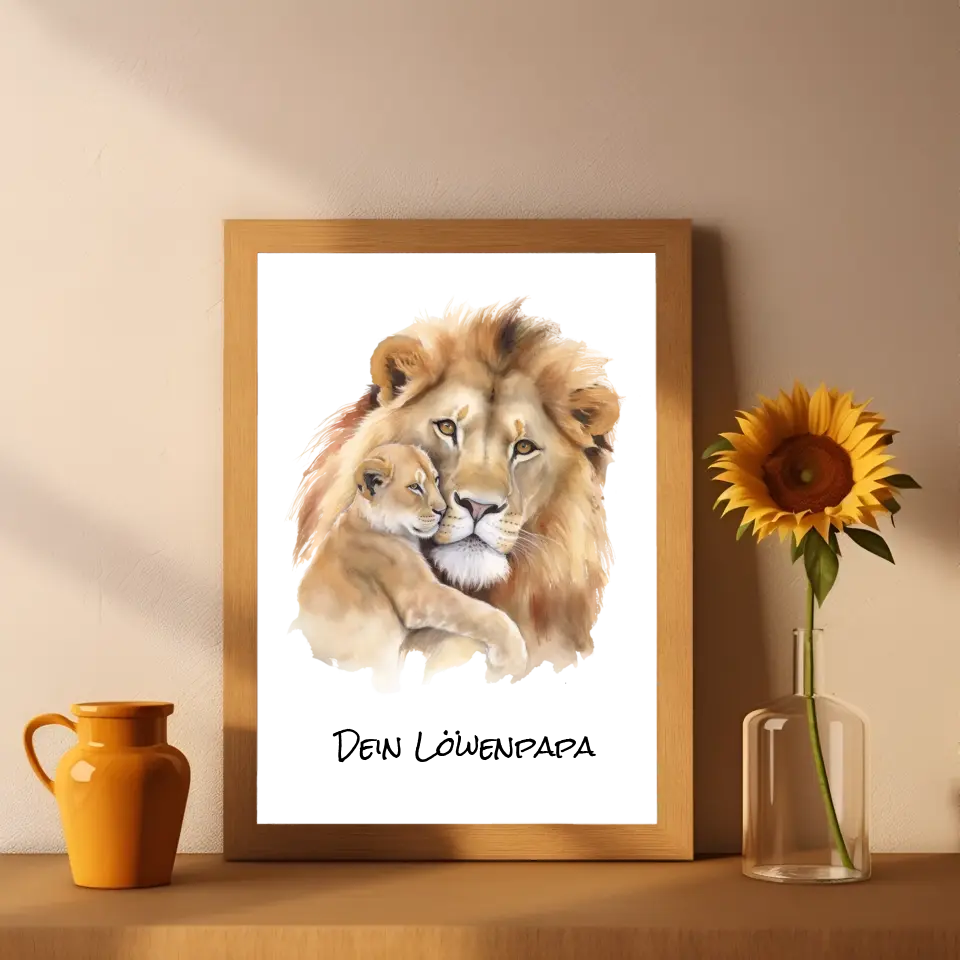 Poster - "Löwenpapa"