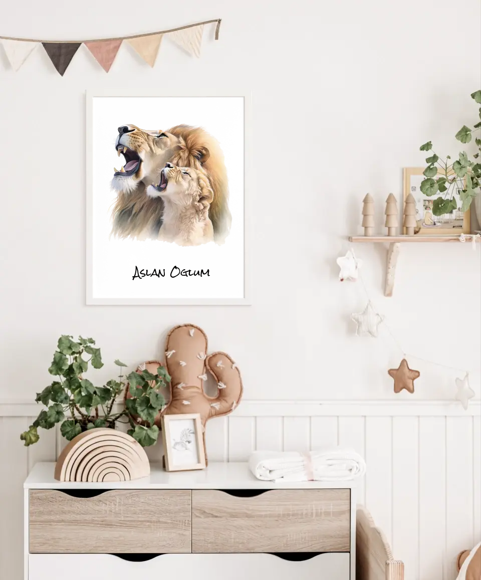 Poster für Kinder - "Aslan Oğlum"