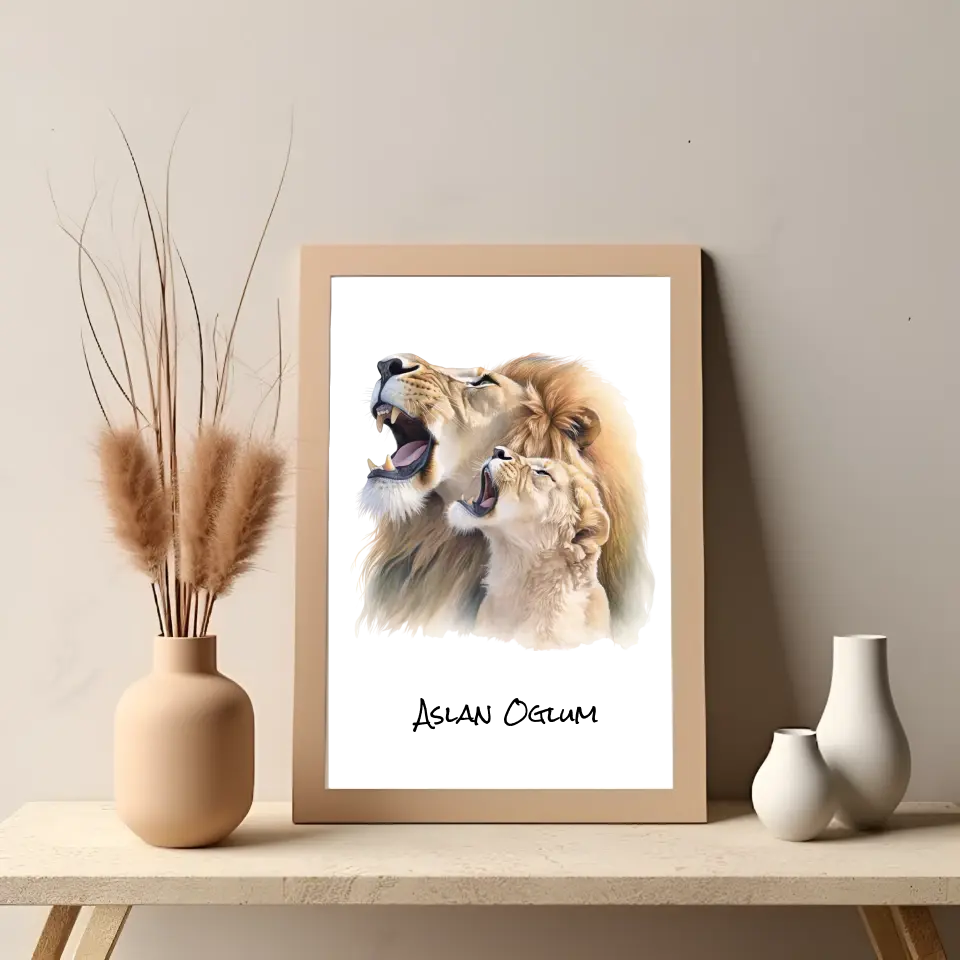 Poster für Kinder - "Aslan Oğlum"