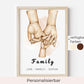 Poster (1-2 Kinder auswählbar) - "Family"