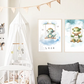 Poster - "Wolkenfreunde-Blauer Dino