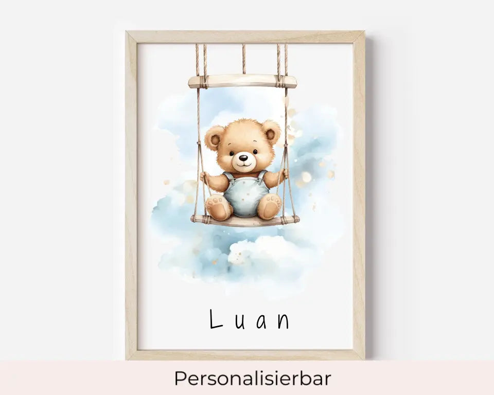 Poster - "Wolkenfreunde-Teddy"