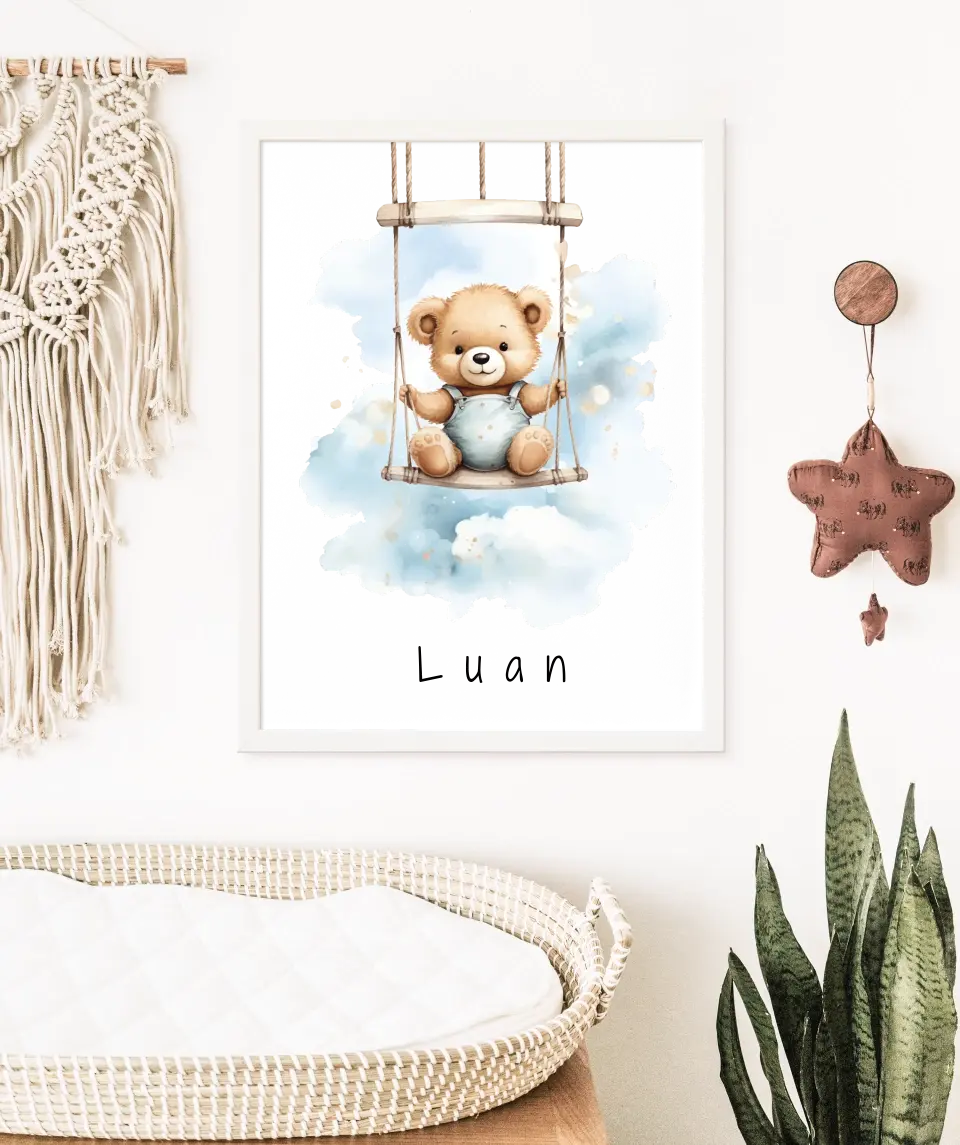 Poster - "Wolkenfreunde-Teddy"