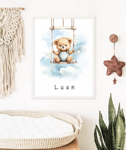 Poster - "Wolkenfreunde-Teddy"