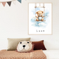 Poster - "Wolkenfreunde-Teddy"