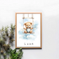 Poster - "Wolkenfreunde-Teddy"