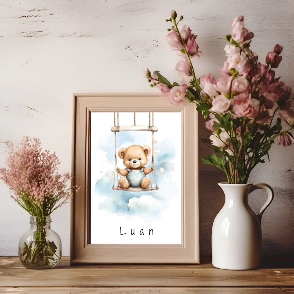 Poster - "Wolkenfreunde-Teddy"