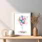 Poster -  "Meine Ballonreise"