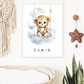 Poster - "Wolkenfreunde-Leopard"