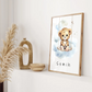 Poster - "Wolkenfreunde-Leopard"