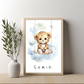 Poster - "Wolkenfreunde-Leopard"