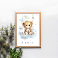 Poster - "Wolkenfreunde-Leopard"