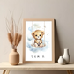 Poster - "Wolkenfreunde-Leopard"