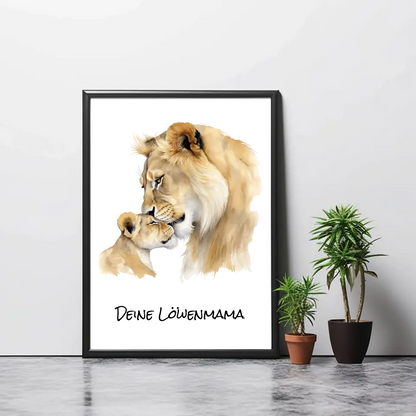 Poster - "Löwenmama"