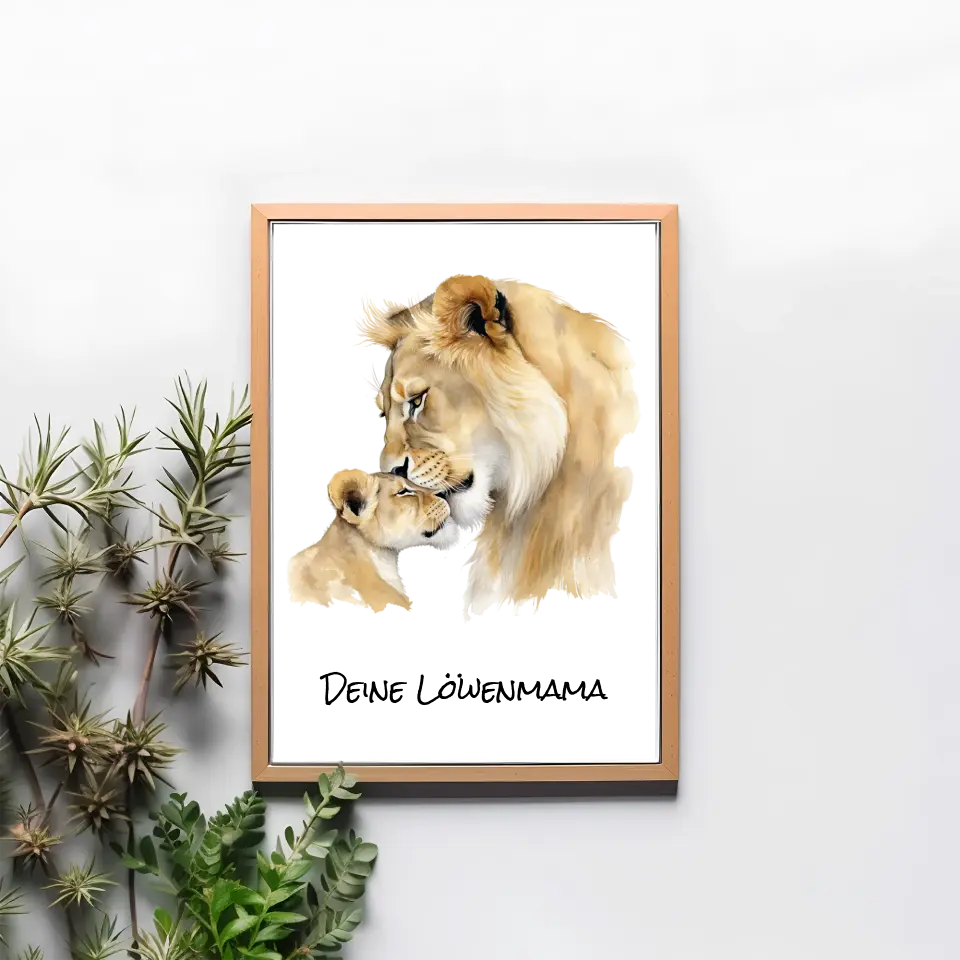 Poster - "Löwenmama"