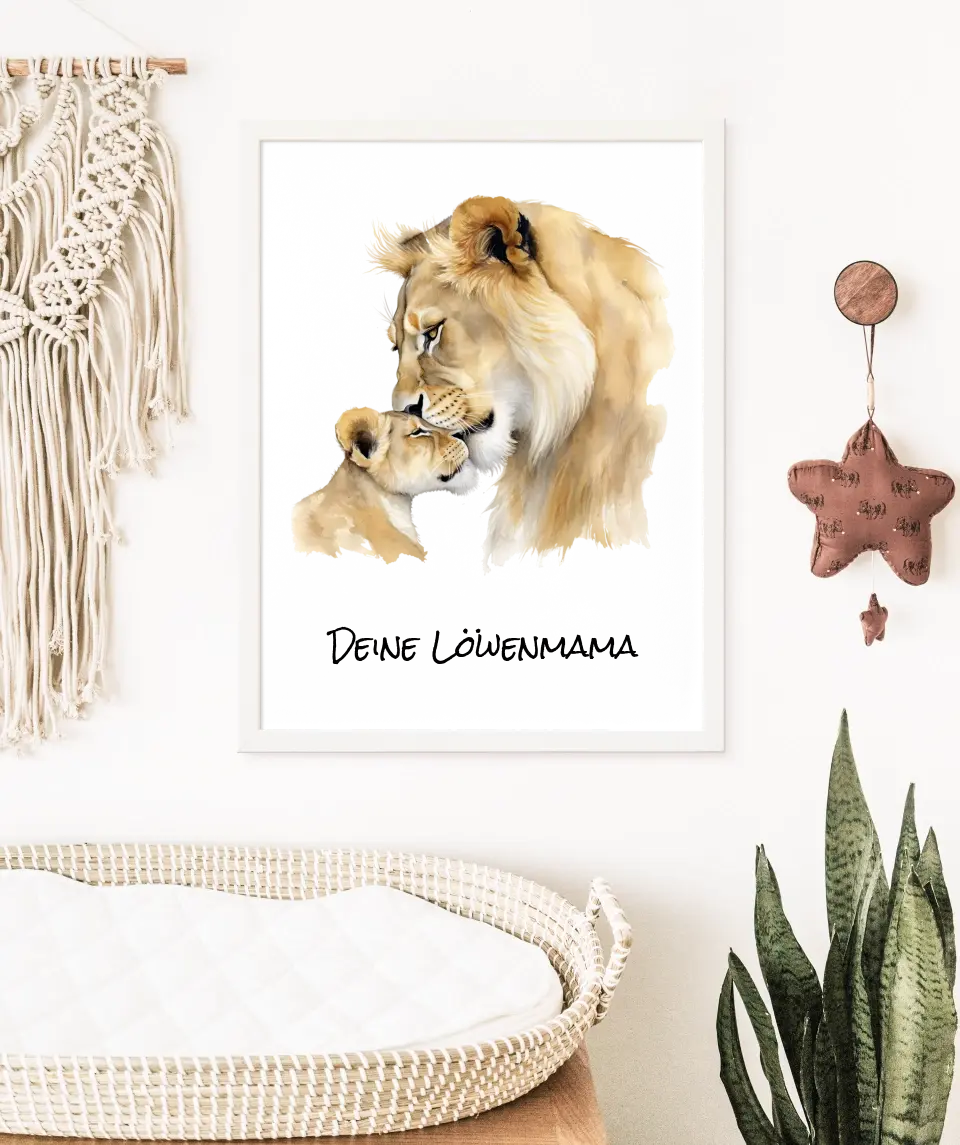 Poster - "Löwenmama"