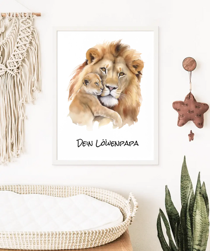 Poster - "Löwenpapa"