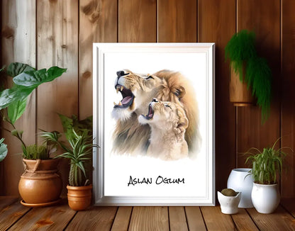 Poster für Kinder - "Aslan Oğlum"