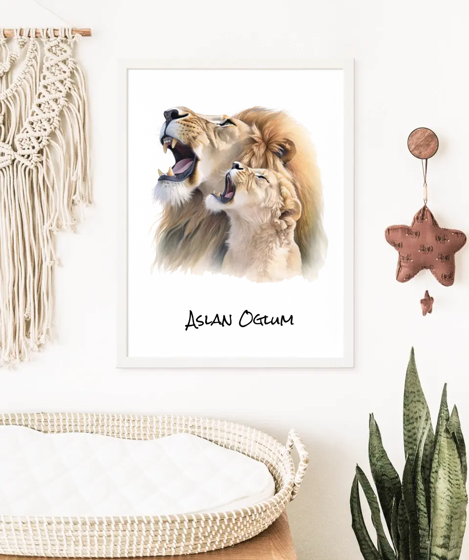 Poster für Kinder - "Aslan Oğlum"