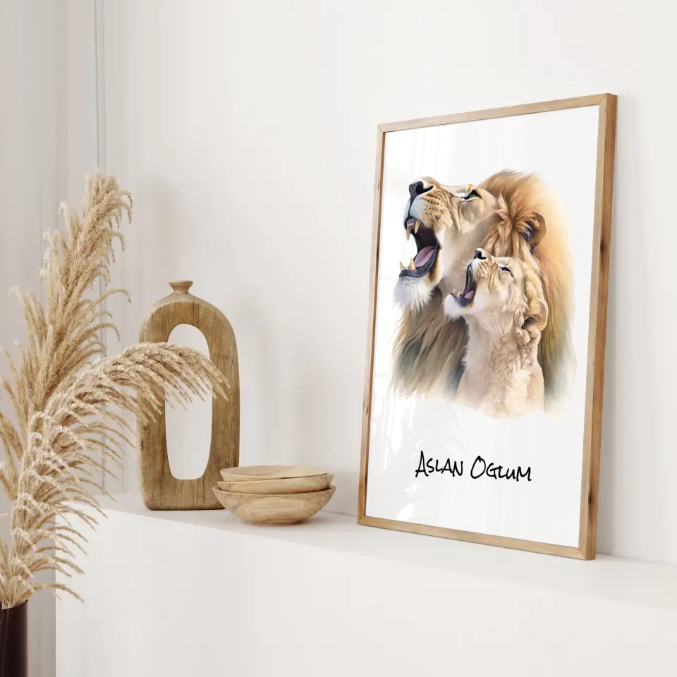 Poster für Kinder - "Aslan Oğlum"