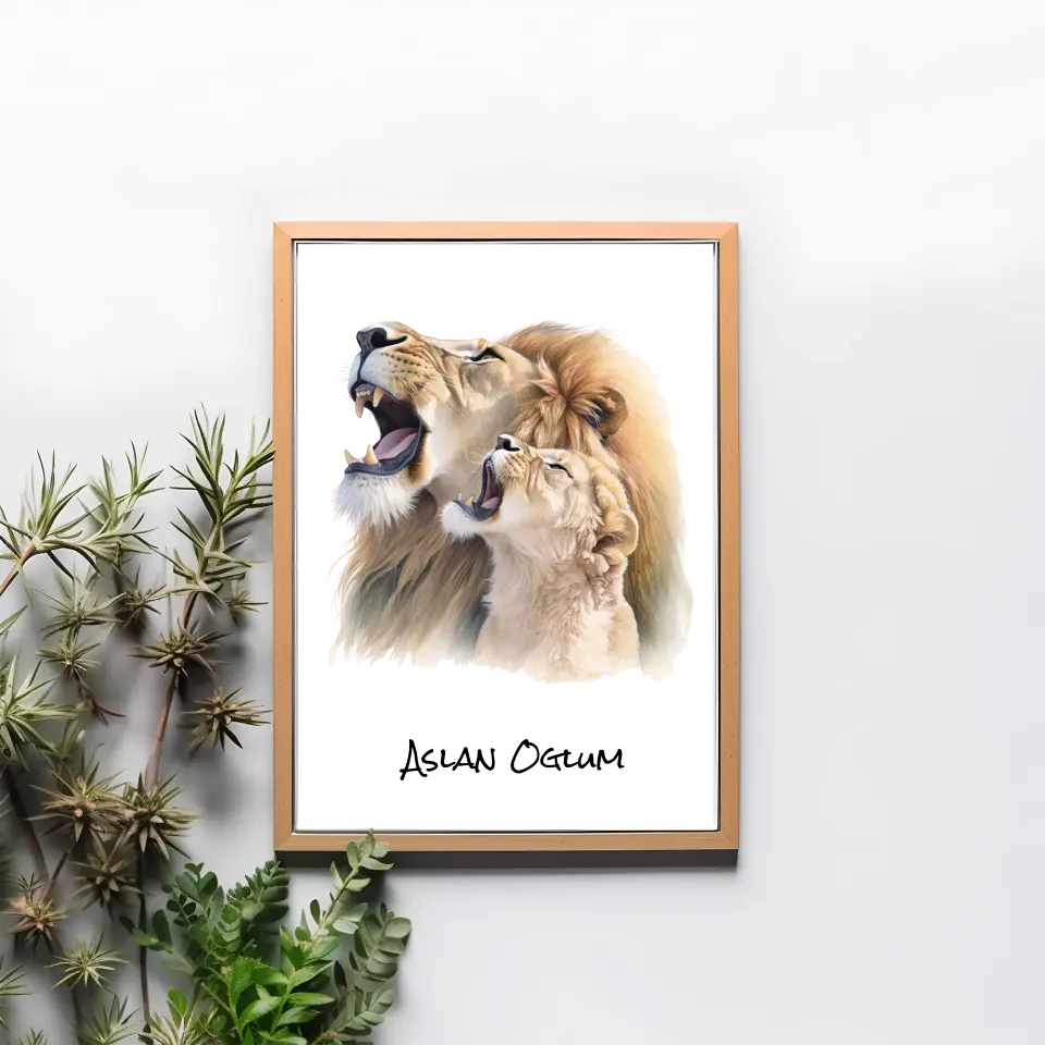 Poster für Kinder - "Aslan Oğlum"