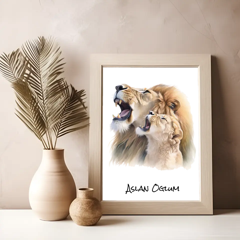 Poster für Kinder - "Aslan Oğlum"