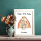 Poster (1-4 Kinder auswählbar) - "Team Papa"